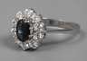 Damenring mit Saphir