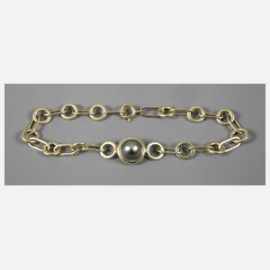 Armband mit grauer Perle