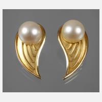 Paar Ohrclips mit Perlen111