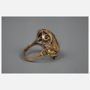 Damenring mit Rauchquarz