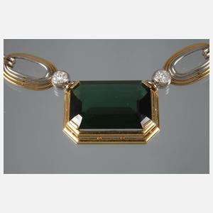 Hochwertiges Collier mit Turmalin