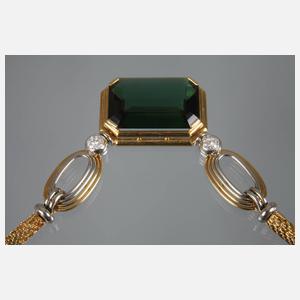 Hochwertiges Collier mit Turmalin