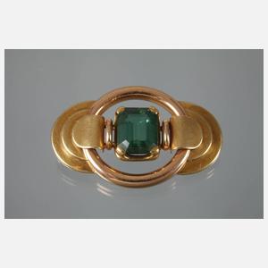 Brosche mit Turmalin