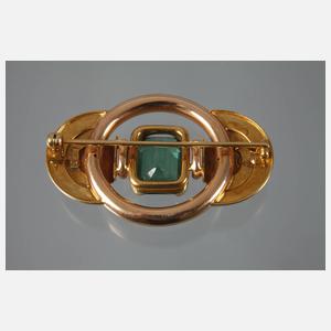 Brosche mit Turmalin