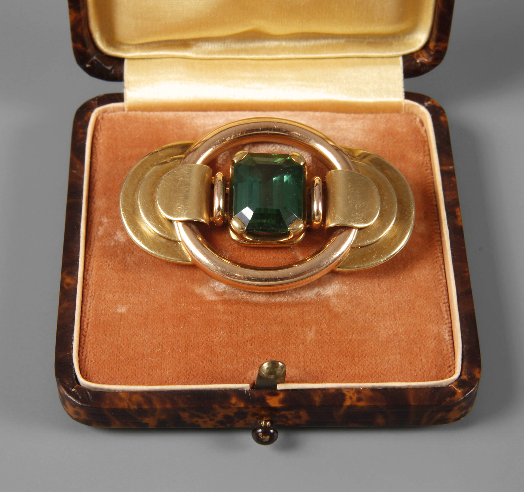 Brosche mit Turmalin