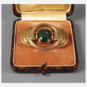 Brosche mit Turmalin