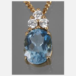 Anhänger mit Blautopas