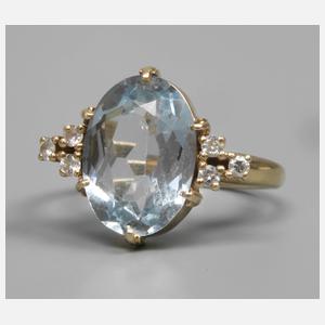 Damenring mit Steinbesatz