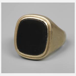 Herrenring mit Onyx