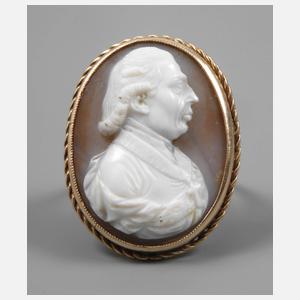 Damenring mit Achatkamee