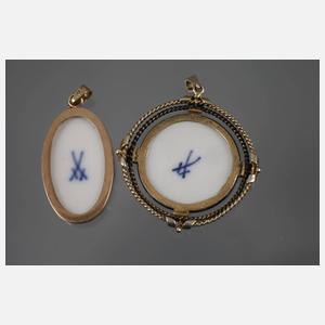 Zwei Anhänger Meissen