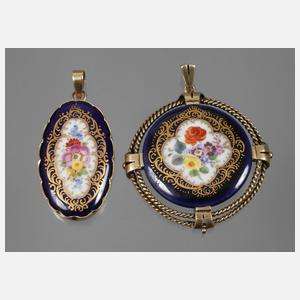 Zwei Anhänger Meissen