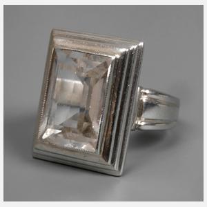 Damenring mit Bergkristall