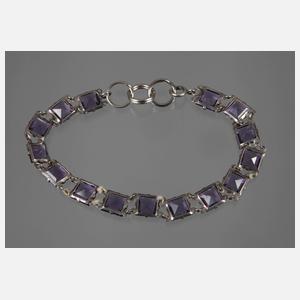 Armband mit Amethysten