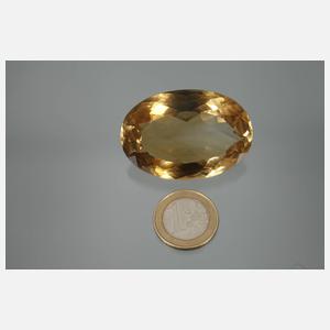 Facettierter Citrin von 187 ct