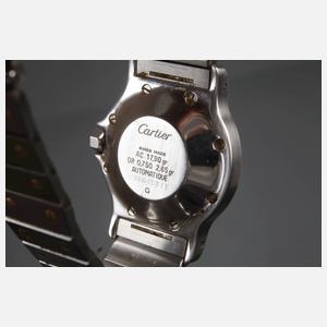 Cartier, Damenarmbanduhr Santos Ronde Octagon