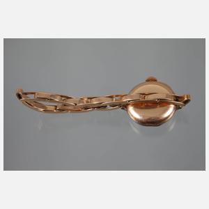 Damenarmbanduhr Gold mit Diamanten