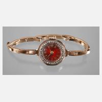 Damenarmbanduhr Gold mit Diamanten111