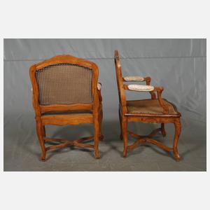 Paar Armlehnsessel Louis Quinze