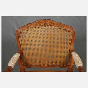 Paar Armlehnsessel Louis Quinze