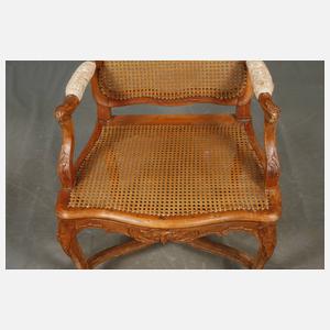 Paar Armlehnsessel Louis Quinze