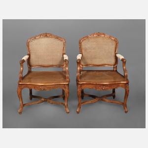 Paar Armlehnsessel Louis Quinze