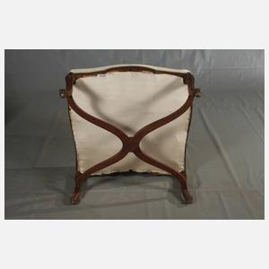 Sessel und Tabourette Louis Quinze