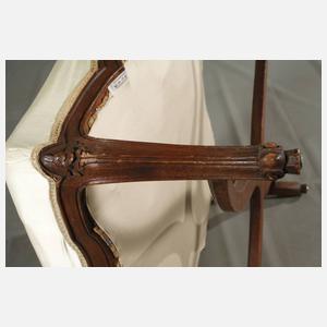 Sessel und Tabourette Louis Quinze