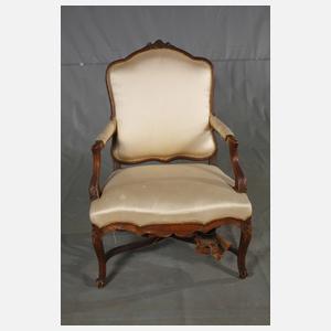 Sessel und Tabourette Louis Quinze