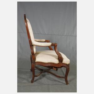 Sessel und Tabourette Louis Quinze