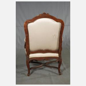 Sessel und Tabourette Louis Quinze