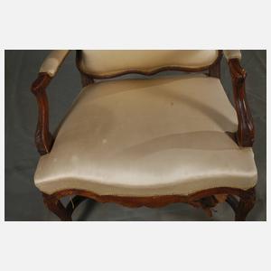 Sessel und Tabourette Louis Quinze