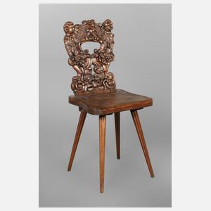 Brettstuhl Neorenaissance