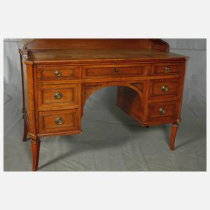 Schreibtisch mit Vitrinenaufsatz Louis Seize