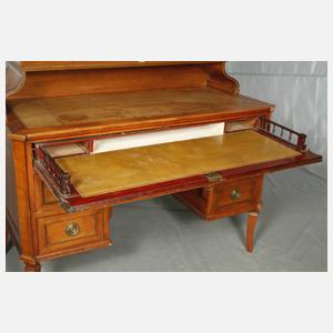 Schreibtisch mit Vitrinenaufsatz Louis Seize