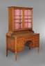 Schreibtisch mit Vitrinenaufsatz Louis Seize