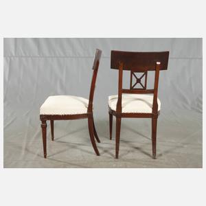 Satz von acht Empire-Stühlen