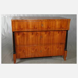 Biedermeier Säulenkommode