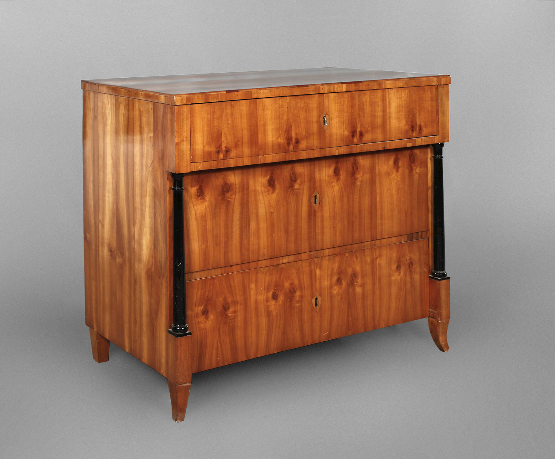 Biedermeier Säulenkommode