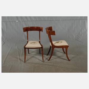 Paar "Klismos"-Stühle