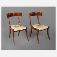 Paar "Klismos"-Stühle111