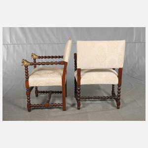 Paar Sessel Neorenaissance