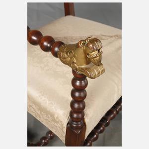 Paar Sessel Neorenaissance