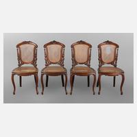 Vier Salonstühle Historismus111