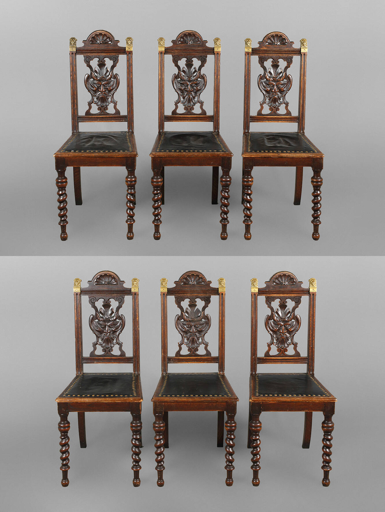 Sechs Speisezimmerstühle Historismus