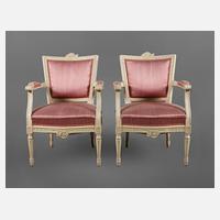 Paar klassizistische Armlehnsessel111