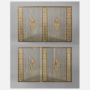 Paar Lüftungsgitter Messing