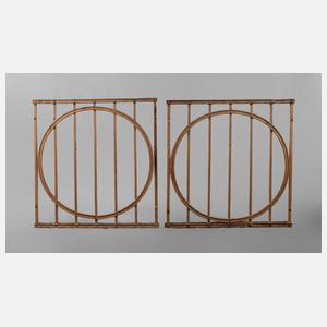 Paar Ziergitter Jugendstil