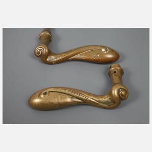 Paar Drückergarnituren Jugendstil