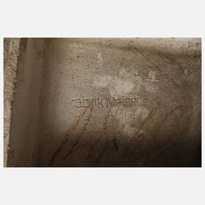 Drei bemalte Ofenkacheln